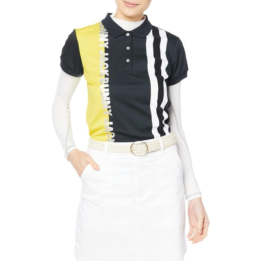 人気特販 ジャックバニー レディース 半袖 ポロシャツ 配色切り替え ゴルフ 263 010 ブラック 1 M 日本売れ筋 Ssl Daikyogo Or Jp