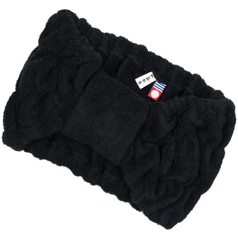 激安通販の ネイル 今治タオル ヘアターバン レディース パイル ブラック Www Virginiawaldenford Com