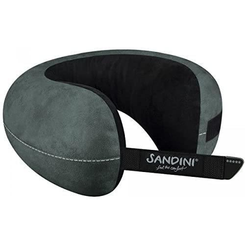 Sandini Travelfix バス 洗面所用品 ドイツ製 灰色 プレミアム Travelfix ネックピロー 首枕 グレイ おしゃれ 灰色 いとまさ商会 19年ドイツ デザイン アワード特別賞受賞 直営 店 購入