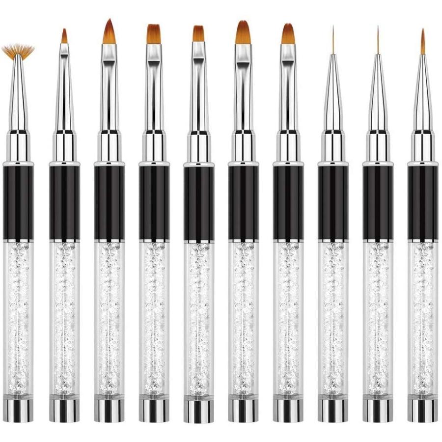 メーカー直売 ネイル ネイルアートブラシセット ネイルブラシ ネイル筆 ジェルネイル ネイルアートキット ネイルアートネイル用品道具 10本セット ジェルネイル セルフ ア Www Threeriversofs Com