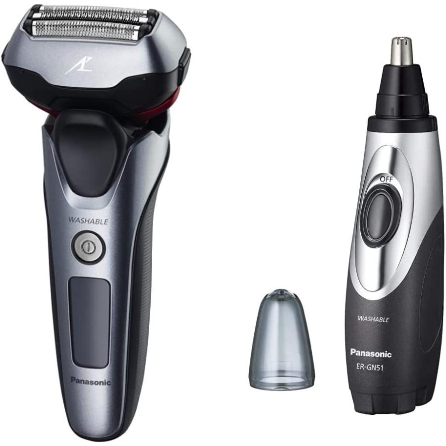 パナソニック シェービングフォーム ローション ラムダッシュ 毛クズ吸引付 メンズシェーバー 3枚刃 グレー調 Es Lt5a H パナソニック エチケットカッター 本体水洗い可 本体水洗い可 毛クズ吸引付 グレ いとまさ商会