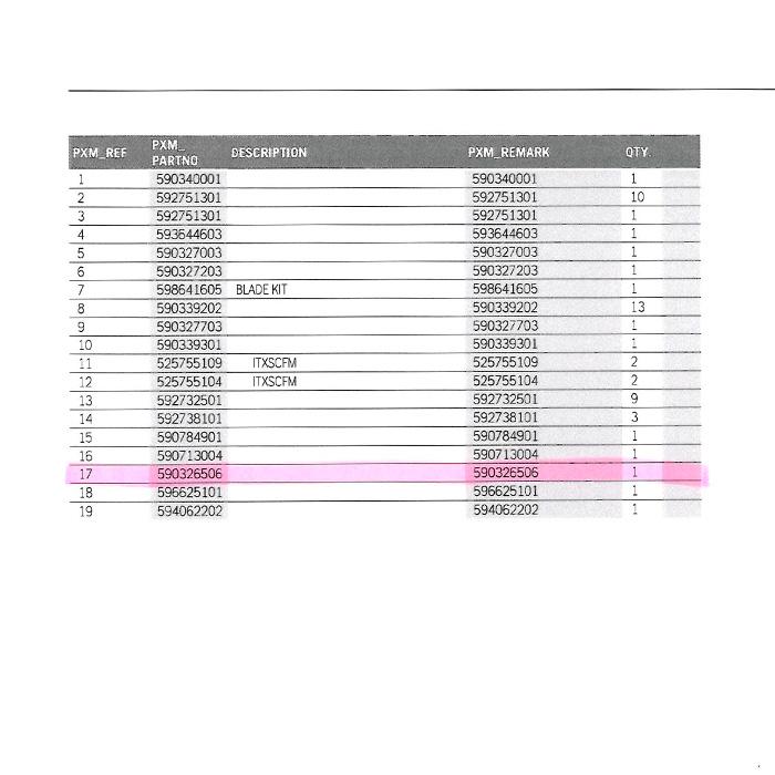 ゼノア ヘッジトリマー HT220-100H用 替刃ASSY (カッティングデッキ
