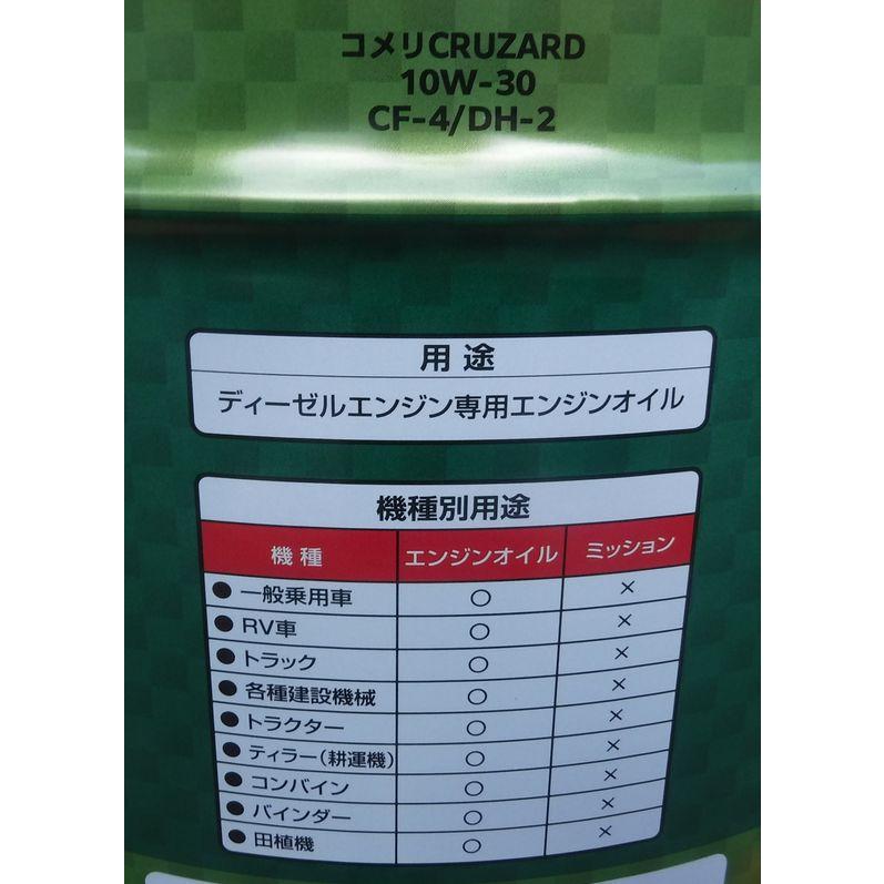 残りわずか！送料無料！　クルザード　ディーゼルオイル　 10W-30 ディーゼル CRUZARD クルザード エネオス製 ディーゼルエンジン用オイル 10W-30 CF