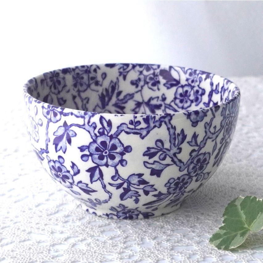 BURLEIGH バーレイ ブルー アーデン シュガーボウル L 小鉢 花 BURLEIGH バーレイ ブルー アーデン シュガーボウル L 小鉢 花