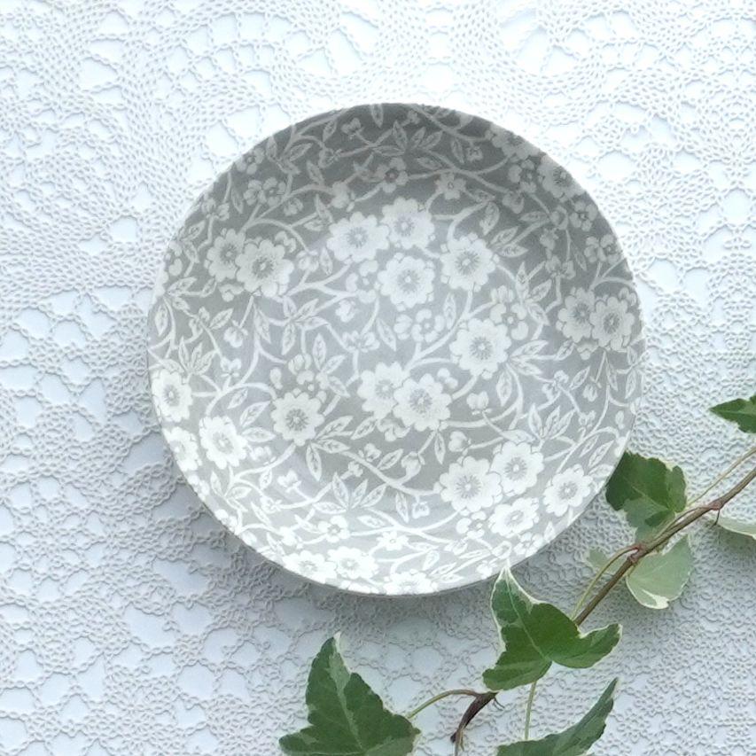 BURLEIGH バーレイ ダブグレイ キャリコ フルーツ プレート