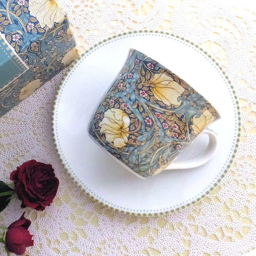 71%OFF!】 ウィリアムモリス ピンパーネル カップ ソーサー グリーン系