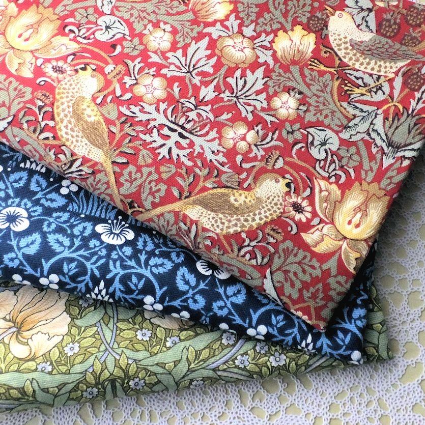 ウィリアムモリス いちご泥棒 赤 ストロベリーシーフ レッド