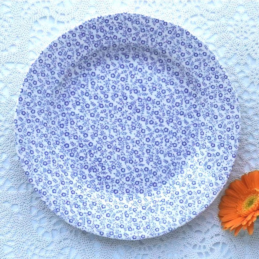 バーレイ　ブルーフェリシティ　プレート　２枚 BURLEIGH（バーレイ） ブルー フェリシティ プレート ブルー系 21.5