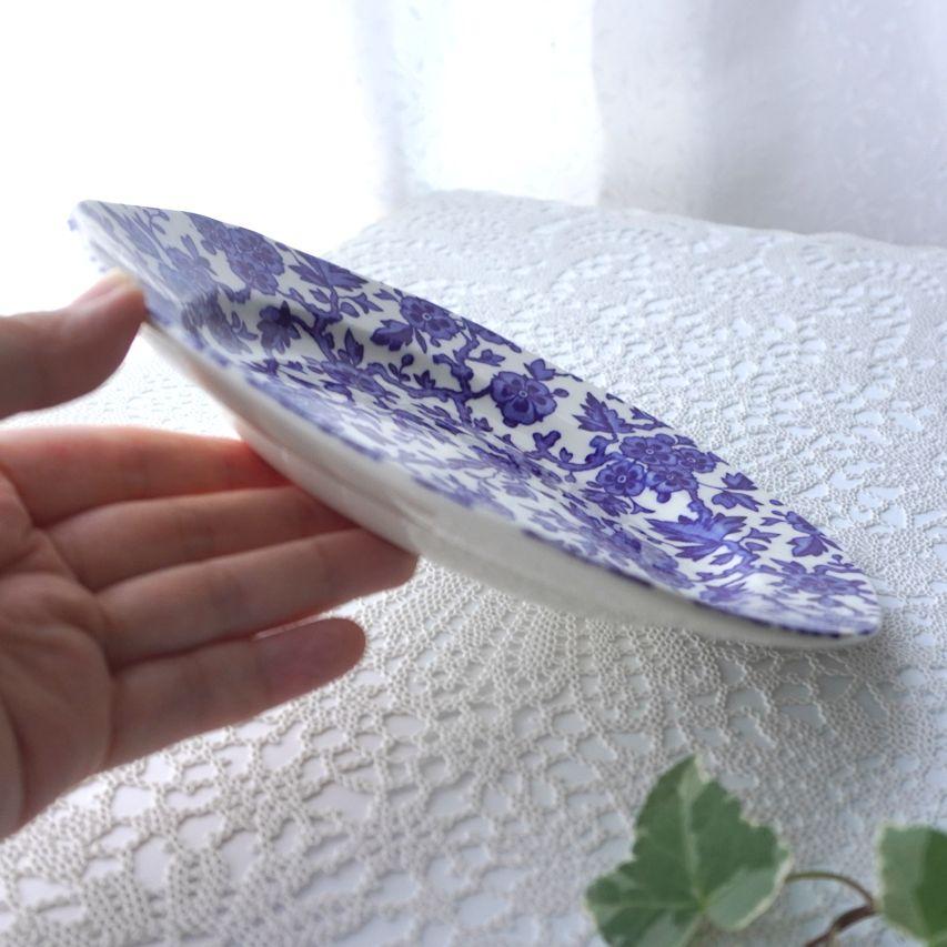 BURLEIGH バーレイ ブルー アーデン プレート 19cm 皿 花柄 BURLEIGH バーレイ ブルー アーデン プレート 19cm 皿 花柄