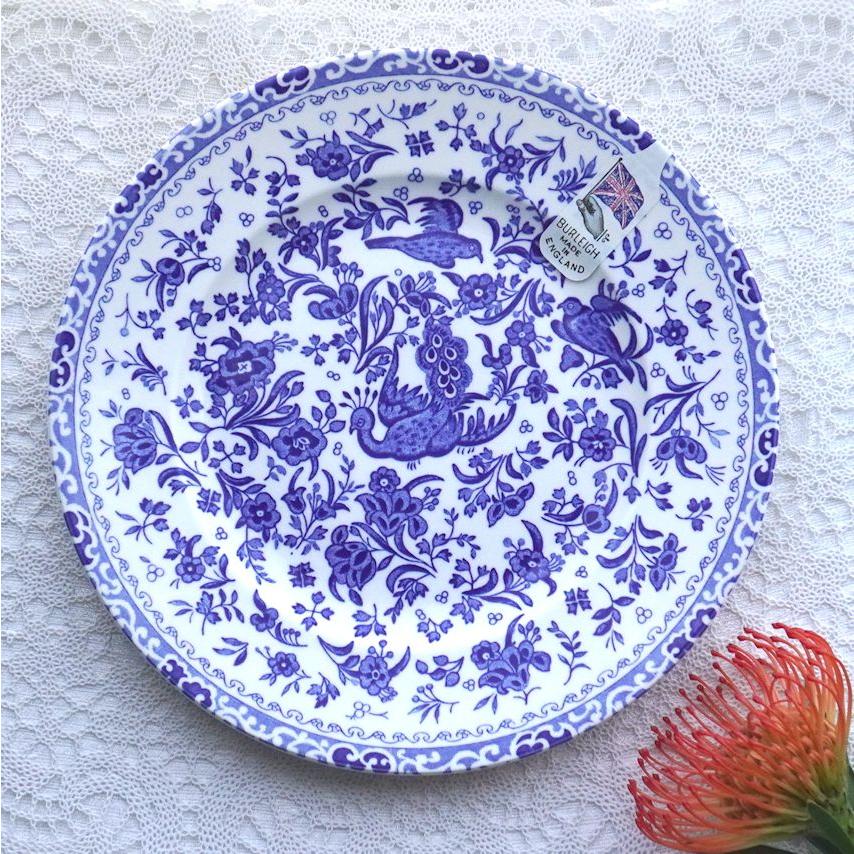 BURLEIGH（バーレイ） ブルー リーガルピーコック プレート 22cm