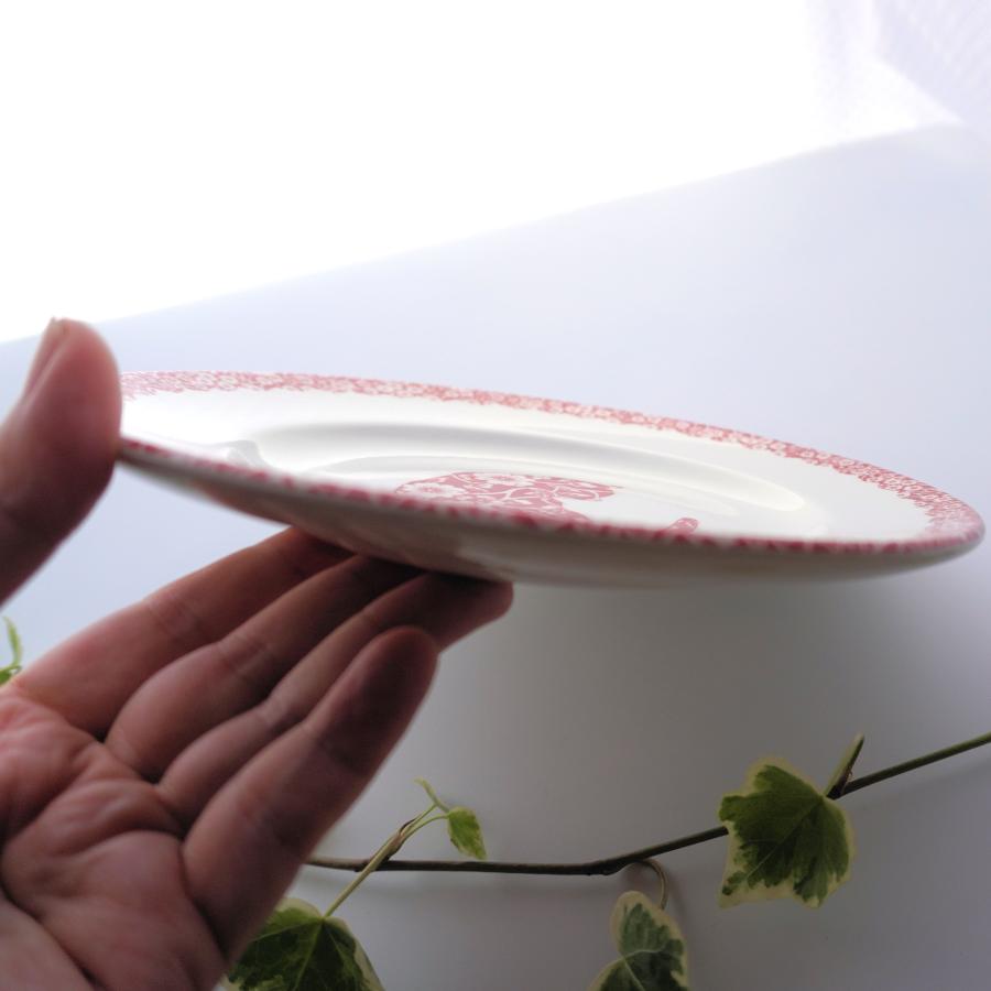 BURLEIGH（バーレイ） レッド キャリコ キャット プレート 17.5cm