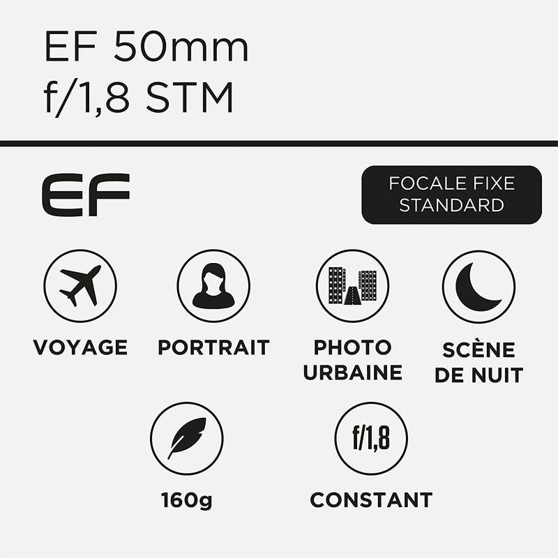 Canon 単焦点レンズ EF50mm F1.8 STM フルサイズ対応 EF5018STM｜itostore｜03