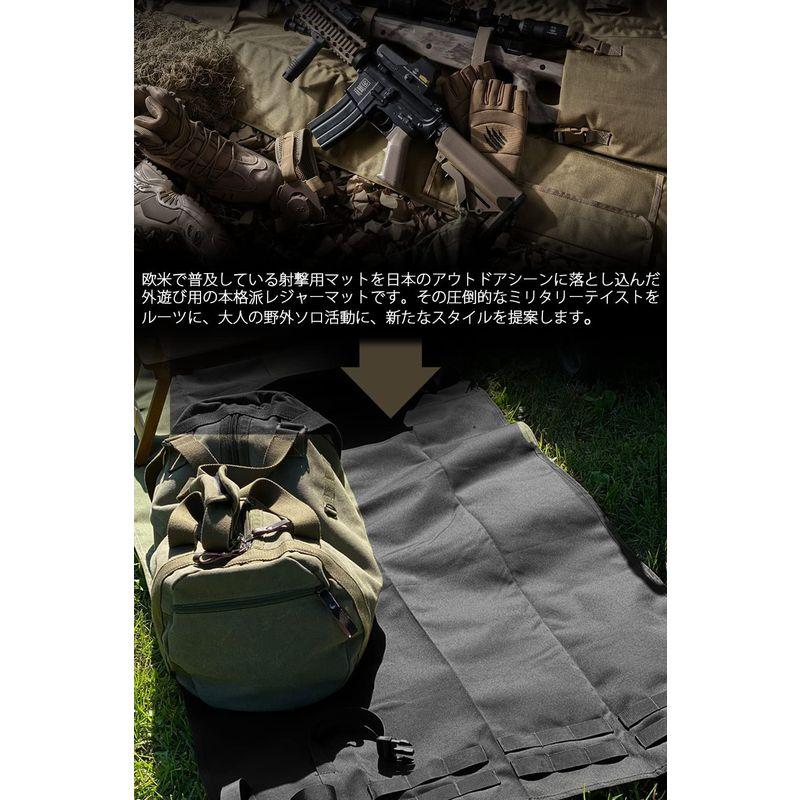 KIRIRU ソロ仕様 両面 強撥水 タクティカル レジャーシート ソロ キャンプ 登山 ミリタリー サバゲー シューティングマット 一人用｜itostore｜06