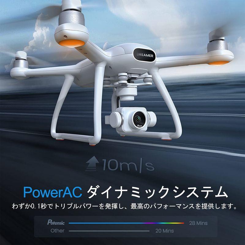 ドローン カメラ付き 業界最先端 3軸ジンバル Potensic Dreamer Pro ソニーCMOSセンサー GPS搭載 4K動画 最大 GPS搭載 ソニーCMOSセンサー 3軸ジンバル Potensic カメラ付き Dreamer 最大 Pro 業界最先端 4K動画 ドローン
