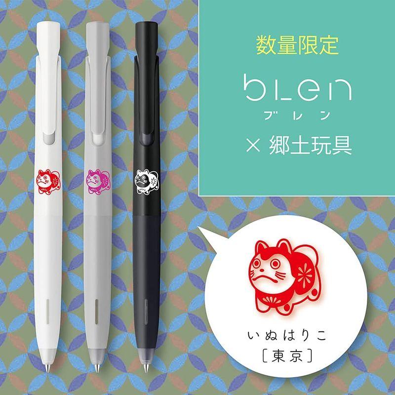 ゼブラ 油性ボールペン ブレン 0.5mm 犬張子 モノトーン軸 3本セット BAS88-KYO3-C｜itostore｜04