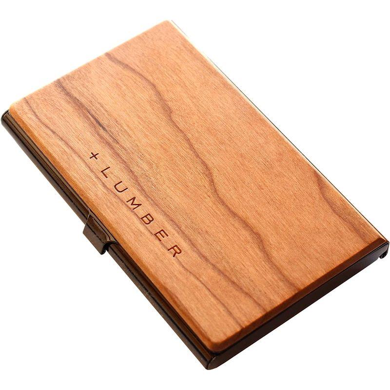 +LUMBER by Hacoa CARD CASE 重厚感のあるステンレス素材と銘木をあわせた木製名刺入れ・カードケース (Cherry)｜itostore｜06