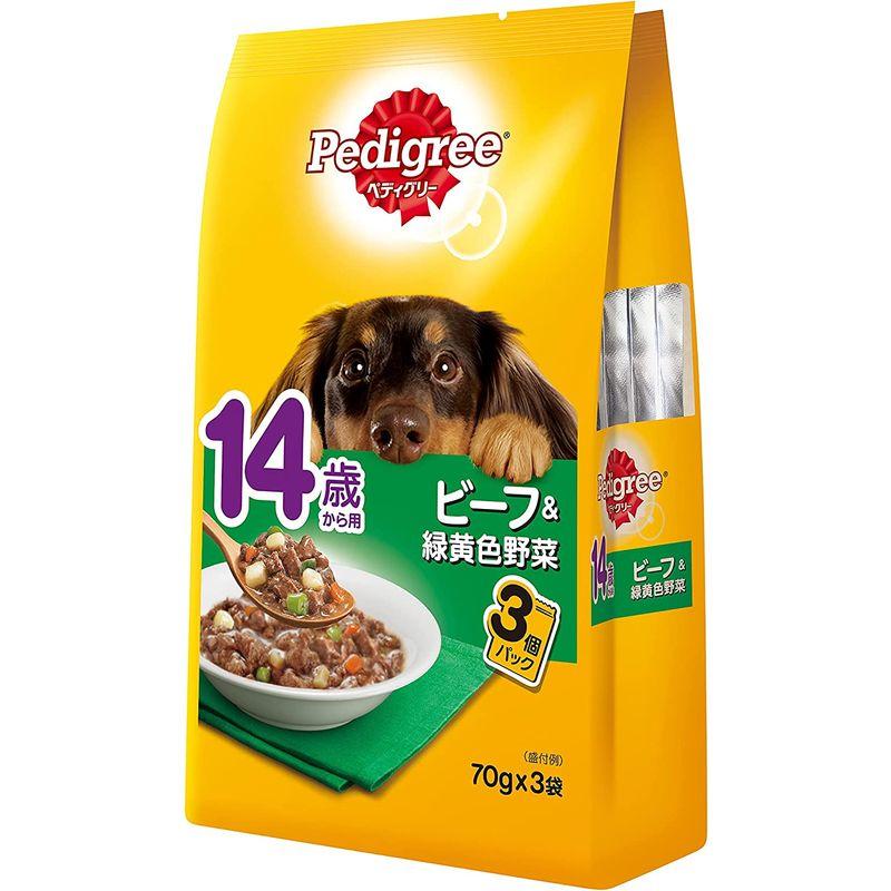 ペディグリー シニア犬 14歳から用 ビーフ&緑黄色野菜 210g(70g×3袋)×48個 ドッグフード・パウチ シニア犬 14歳から用 ビーフ&緑黄色野菜 210g 70g×3袋 ×48個 ドッグフード パウチ 商品名 　ペディグリー 商品説明 　 サイズ 　高さ cm　横幅 cm　奥行 cm　重量 kg　 梱包時のサイズとなります 商品自体のサイズではございませんのでご注意ください