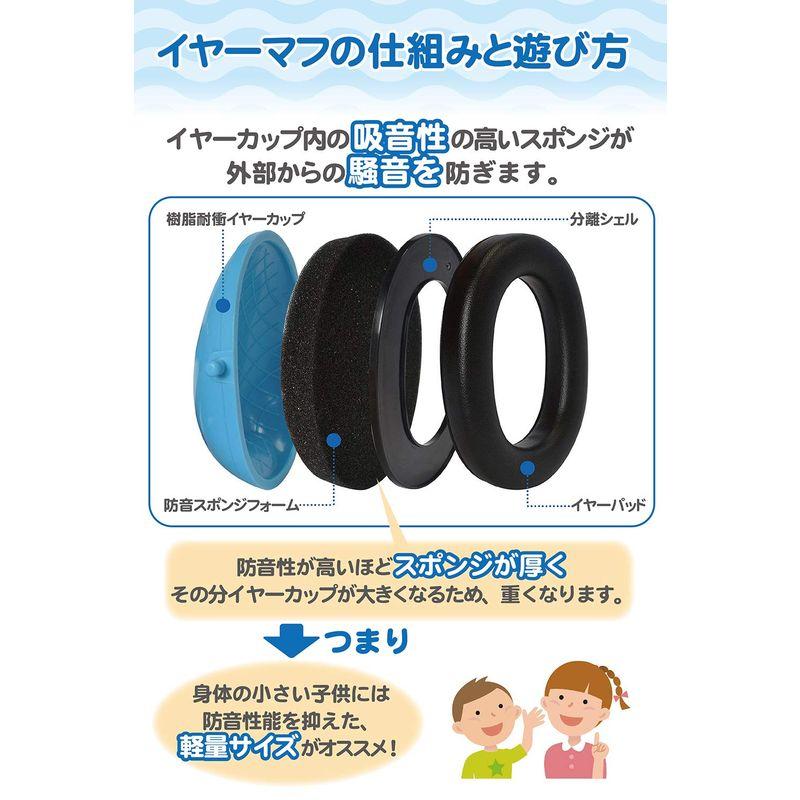 YorkShin(ヨークシン) イヤーマフ 子供用 防音 キッズ 自閉症 聴覚過敏 ライブお子さまの大事な耳を守るお守りとして(ブルー)｜itostore｜05