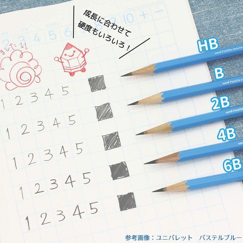 三菱鉛筆 かきかた鉛筆 ユニパレット 2B ミントグリーン 1ダース K56202B｜itostore｜07
