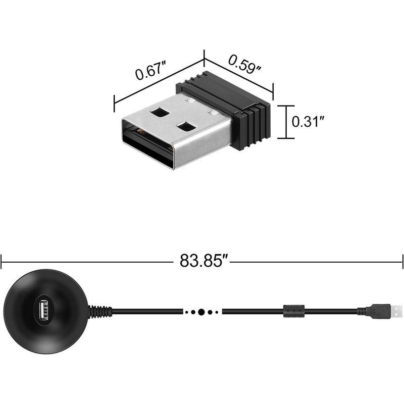 CooSpo ANT+ USB ドングル USB送信機受信機 Zwift/Wahoo Kickr/TacXなど 対応互換（延長ワイヤー付き）｜itostore｜05