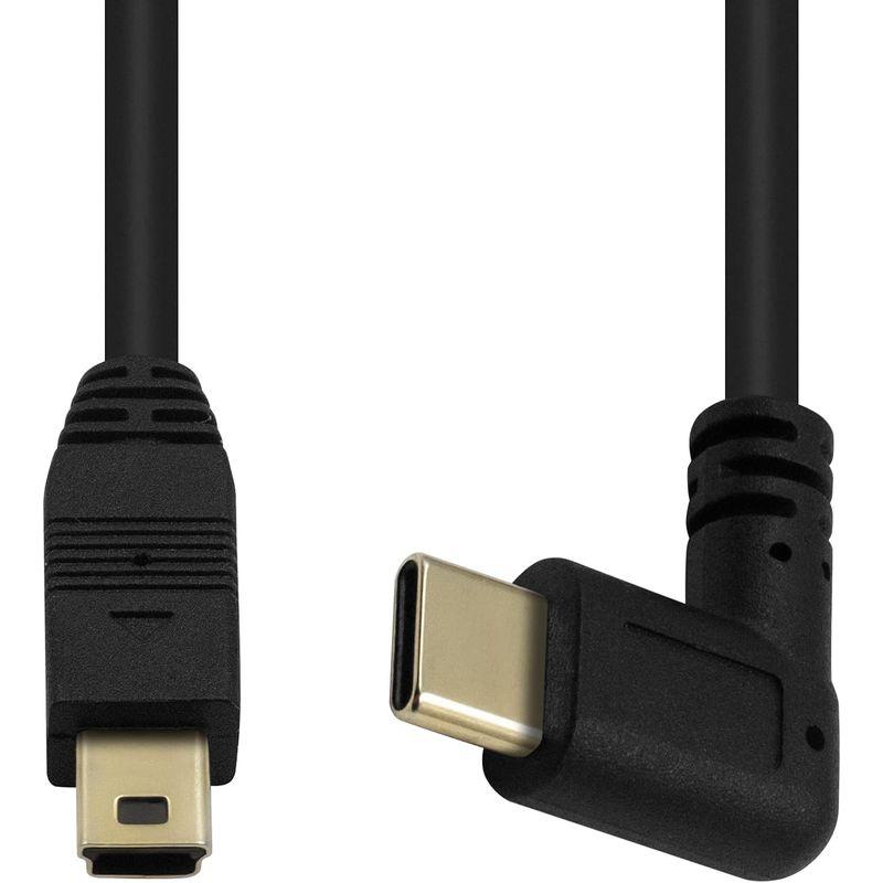 Maxhood Mini USB to USB Cケーブル, 金メッキUSB ミニB to Type タイプ C変換 ケーブル USB Mi｜itostore｜02