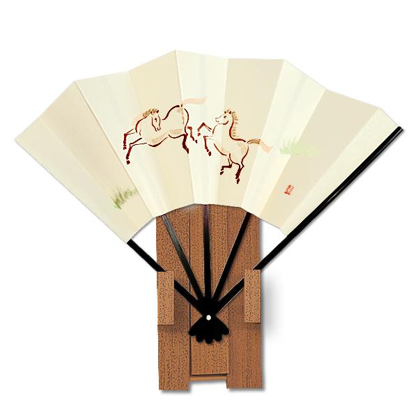 干支 扇子 飾り京扇子 都の四季 跳ね馬　扇子単品(2026b) | 