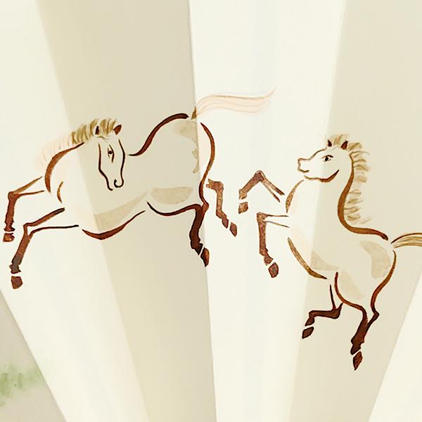 干支 扇子 飾り京扇子 都の四季 跳ね馬　扇子単品(2026b) |  | 03