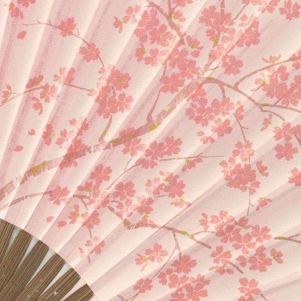京扇子 男女兼用扇子 桜ピンク(男女兼用)Ab22 |  | 02