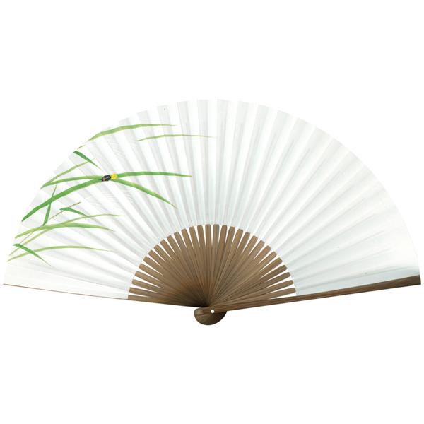 男性用 京扇子 紙扇子 唐木 手書き京扇子 蛍 Ab61 |  | 01