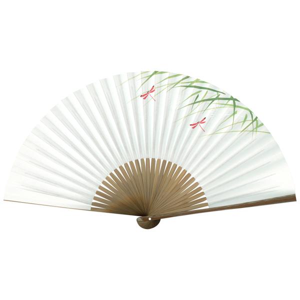 男性用 京扇子 紙扇子 唐木 手書き京扇子 芒にトンボ Ab62 |  | 02