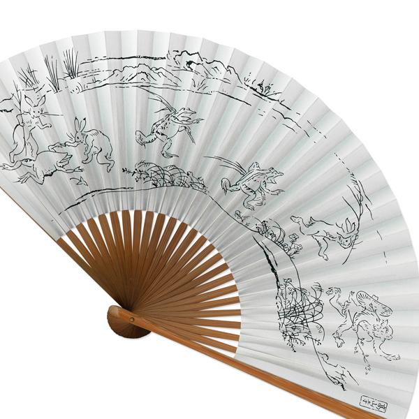 男性用京扇子 焼煤骨 鳥獣戯画(Ac02) |  | 01