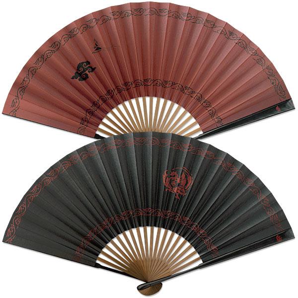 京扇子 親黒中唐木骨 ジパング　鳳凰(Af15 C0531) | 