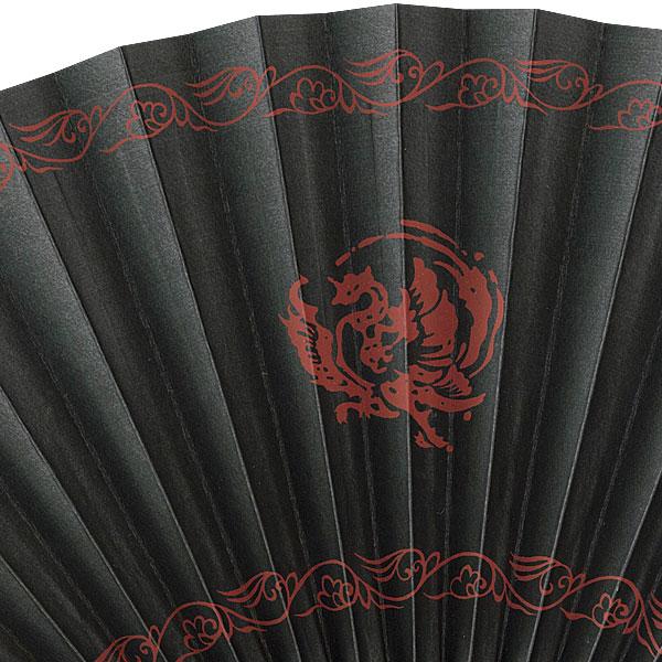 京扇子 親黒中唐木骨 ジパング　鳳凰(Af15 C0531) |  | 03