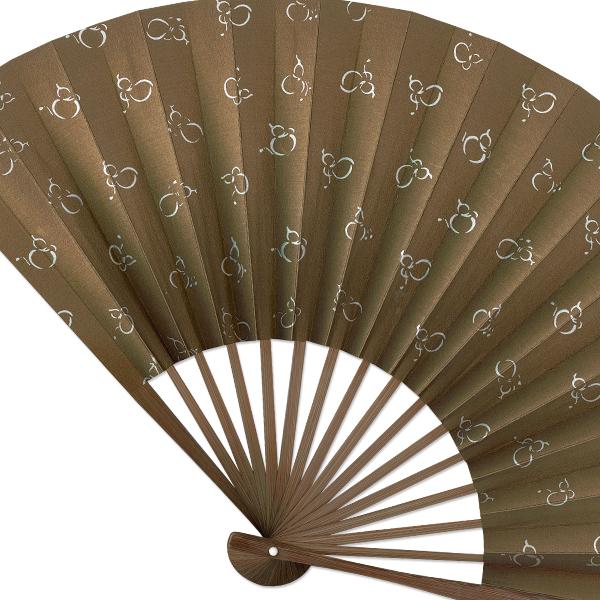 男性用 京扇子 唐木染 写型 ひょうたん (Al04) |  | 03