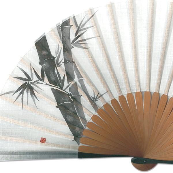 布京扇子/墨絵　竹(Cb01) |  | 01