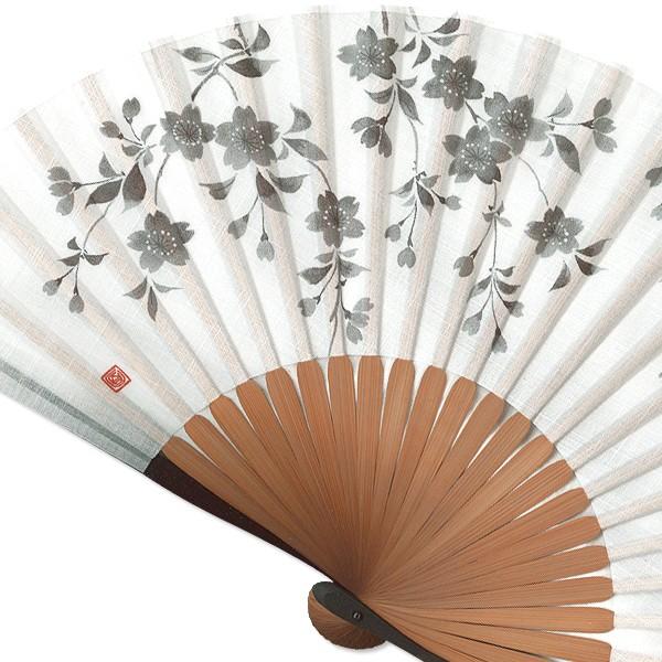 布扇子/墨絵/桜/京扇子(Cb03) |  | 01