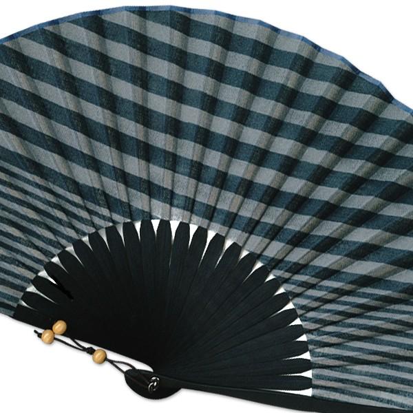 布扇子 両横細縞紺(Cb11) |  | 01