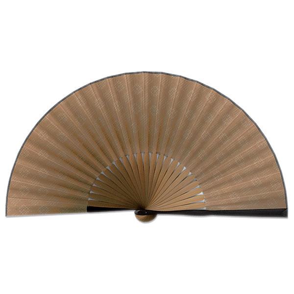 布扇子/市松　茶色/京扇子(Cc02/E4071) | 