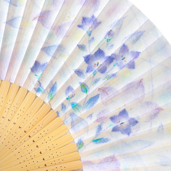 女性用紙扇子 桔梗(B4003) |  | 02