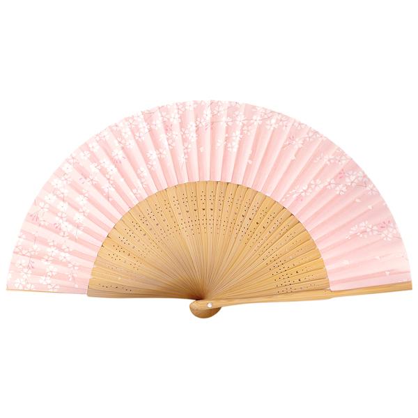 女性用紙扇子 桜ピンクパール Da19 | 