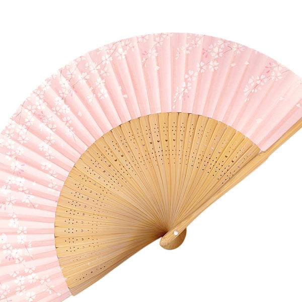 女性用紙扇子 桜ピンクパール Da19 |  | 01