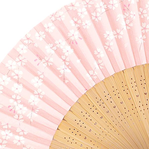 女性用紙扇子 桜ピンクパール Da19 |  | 02