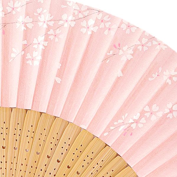 女性用紙扇子 桜ピンクパール Da19 |  | 03