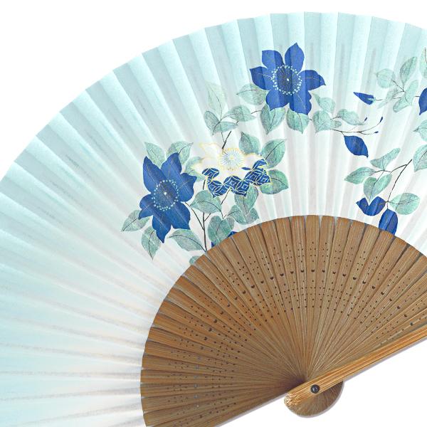 女性用紙扇子/鉄線(Db06) |  | 01