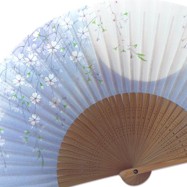 女性用紙扇子/満月と桜 ( Db07 ) |  | 01