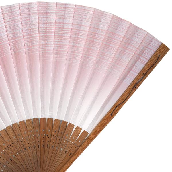 女性用扇子 親彫りピンク霞(Db19) |  | 02