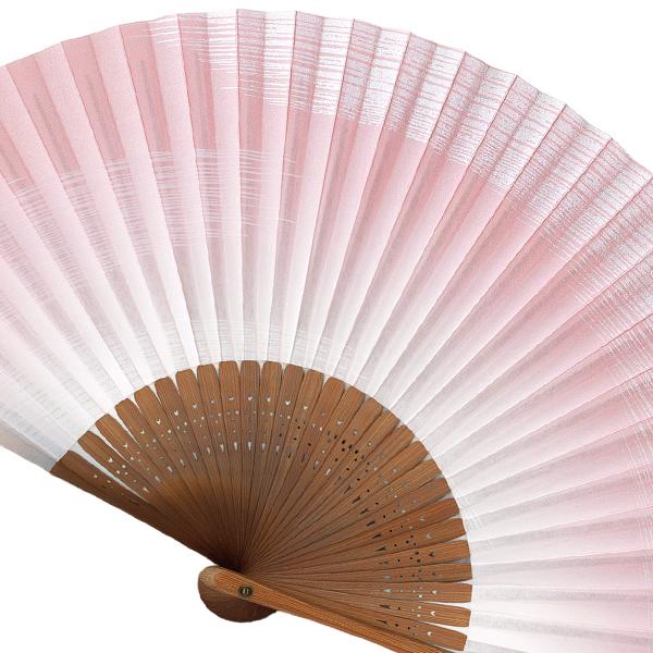 女性用扇子 親彫りピンク霞(Db19) |  | 03