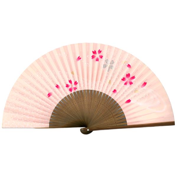 女性用紙扇子/桜ピンク(Db20) |  | 01