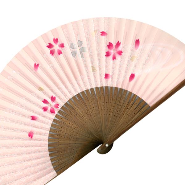 女性用紙扇子/桜ピンク(Db20) |  | 03