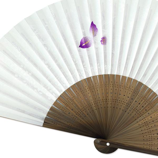 女性用紙扇子/蘭グリーン(Db21) |  | 05